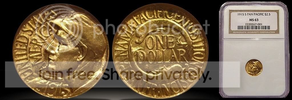United States Gold Dollar 1915-S Pan-Pacific