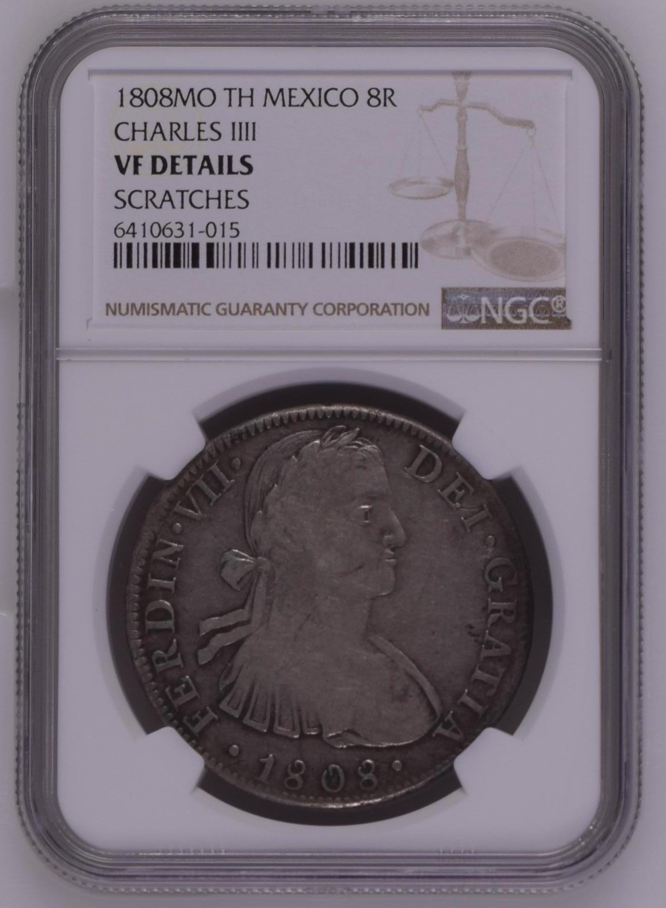 Mexico 8 Reales 1808 Mo TH