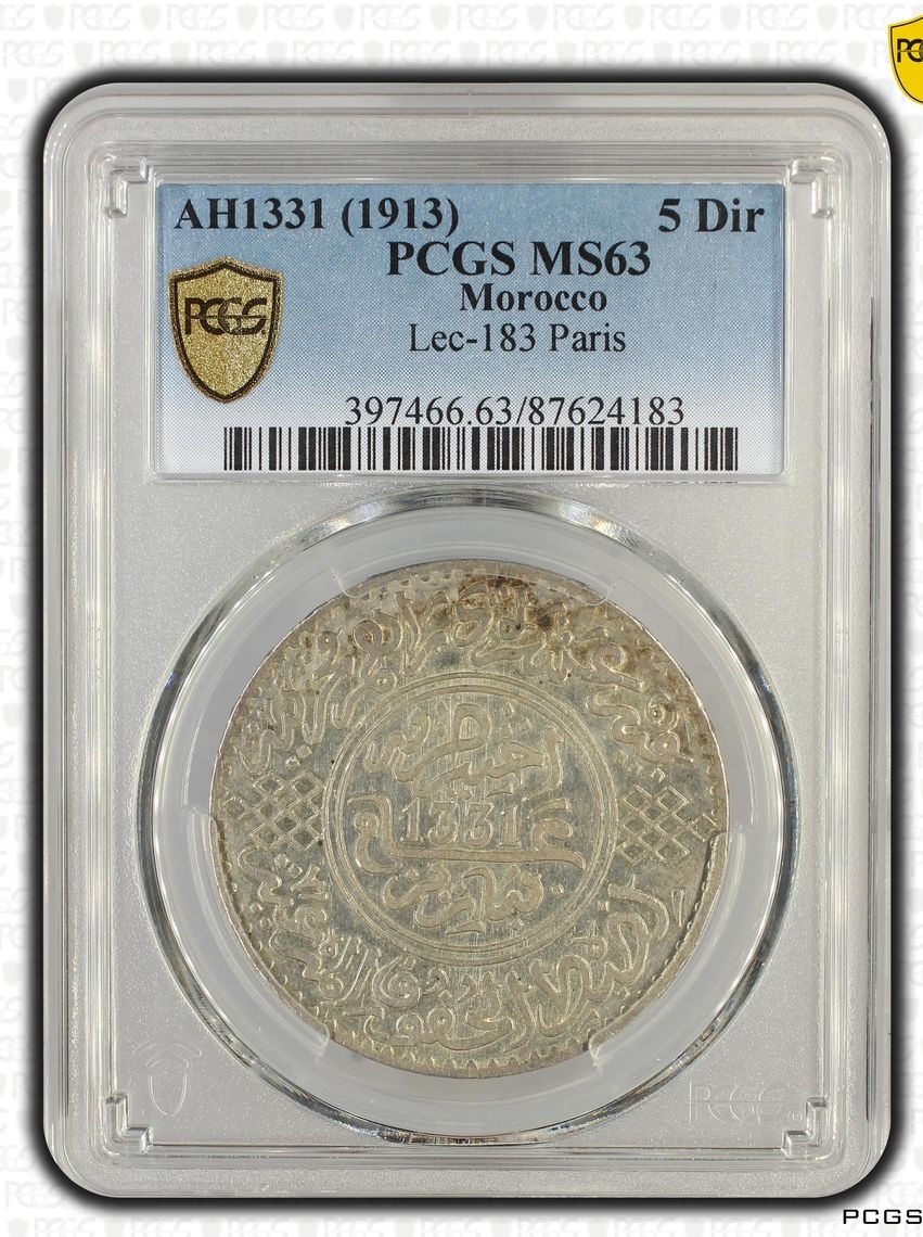 Morocco 10 Francs AH1331 (1913)